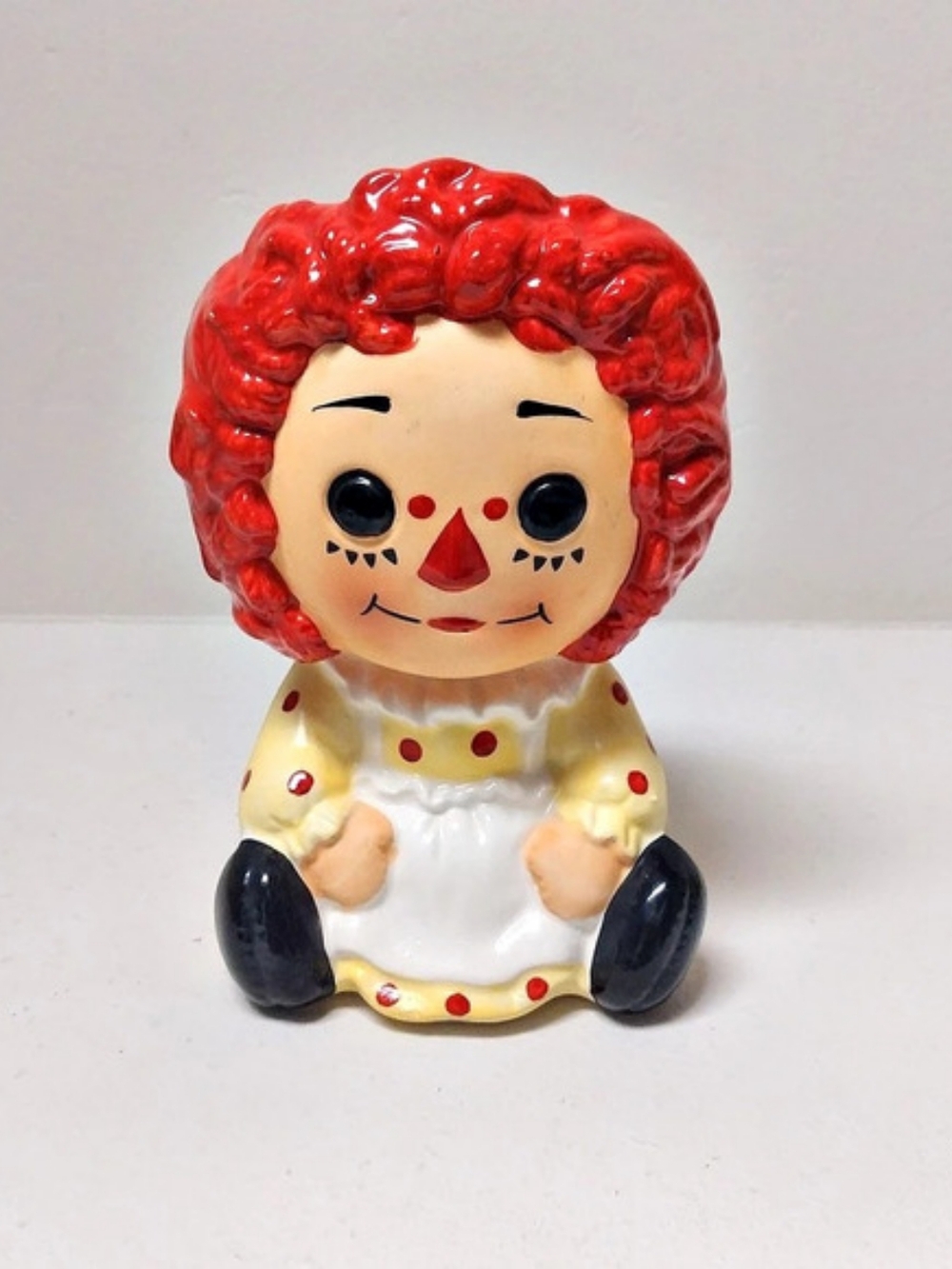 Inarco Japan Raggedy Ann Vase Planter Vintage Mid-century Decor Grandmacore Cute